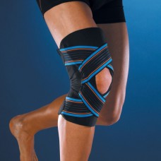 Open strapping knee brace